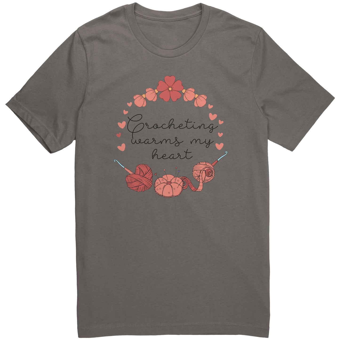 Crocheting Warms my Heart Tee