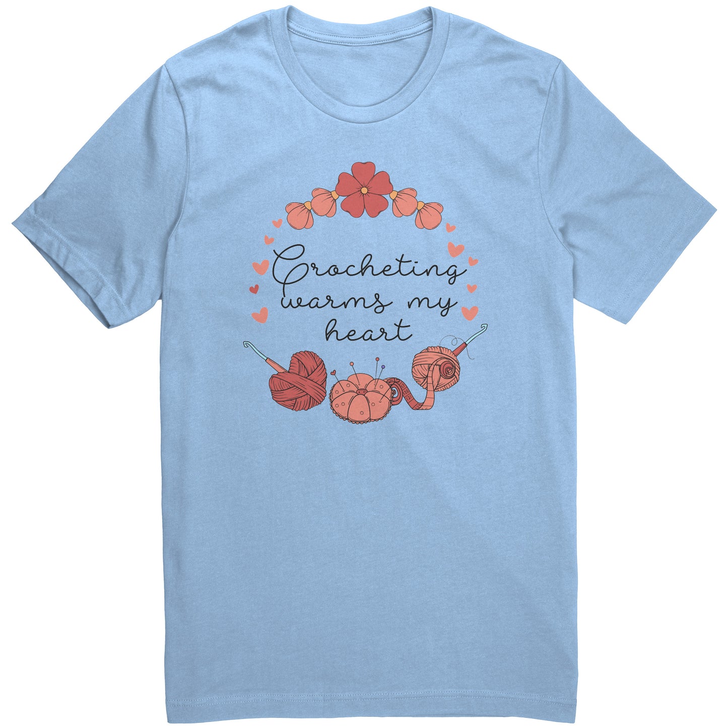 Crocheting Warms my Heart Tee