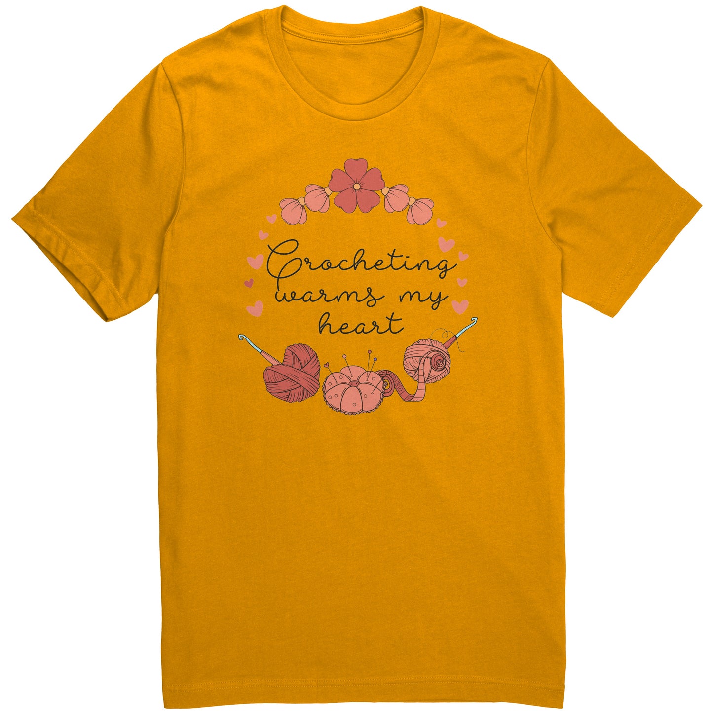 Crocheting Warms my Heart Tee