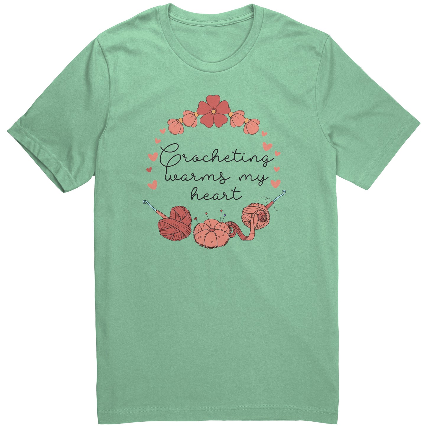 Crocheting Warms my Heart Tee