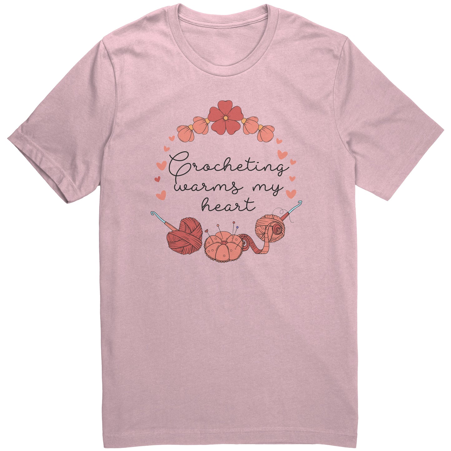 Crocheting Warms my Heart Tee