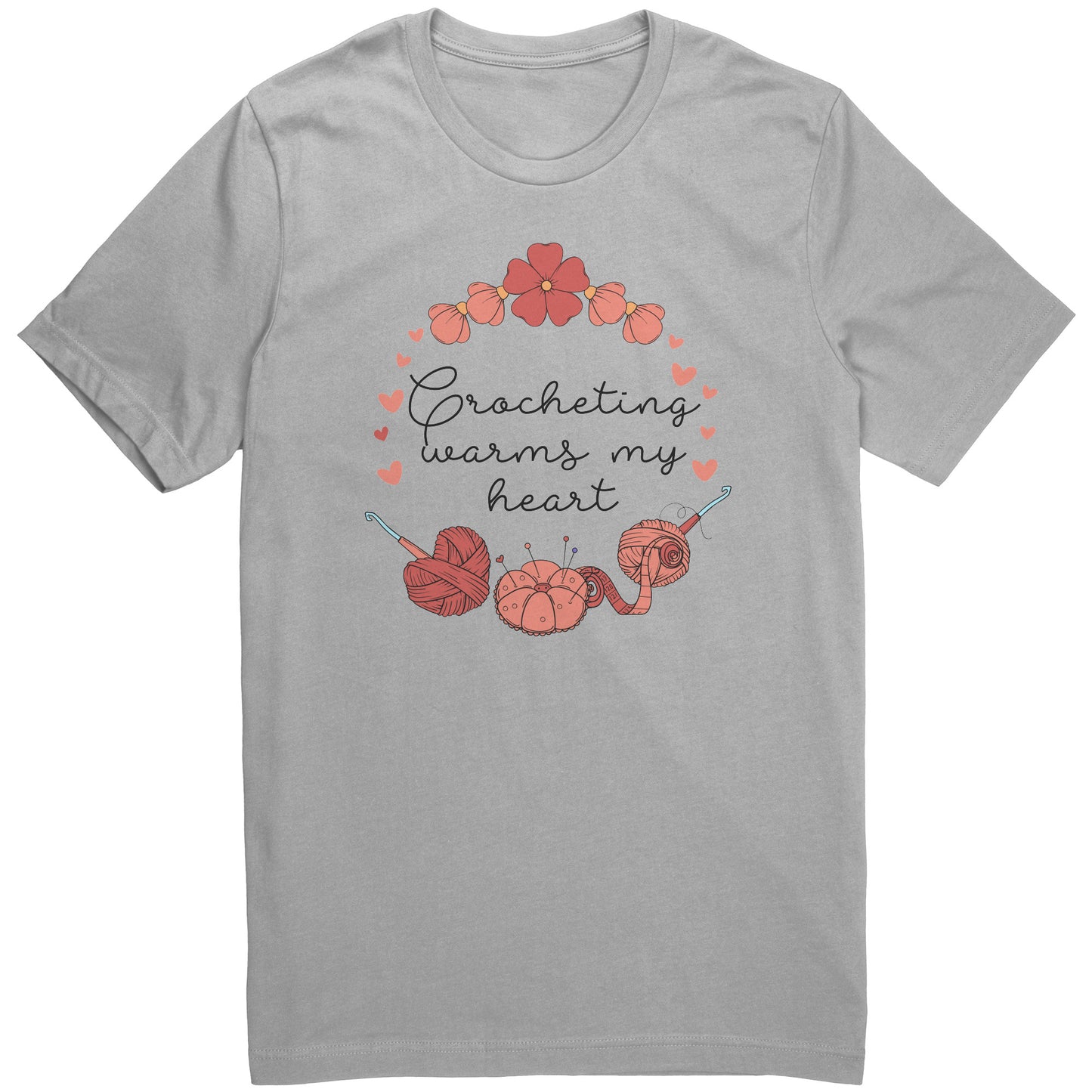 Crocheting Warms my Heart Tee