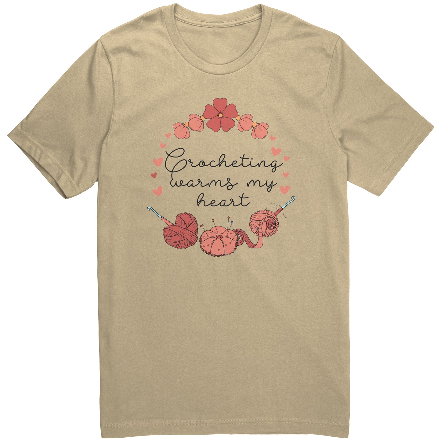 Crocheting Warms my Heart Tee
