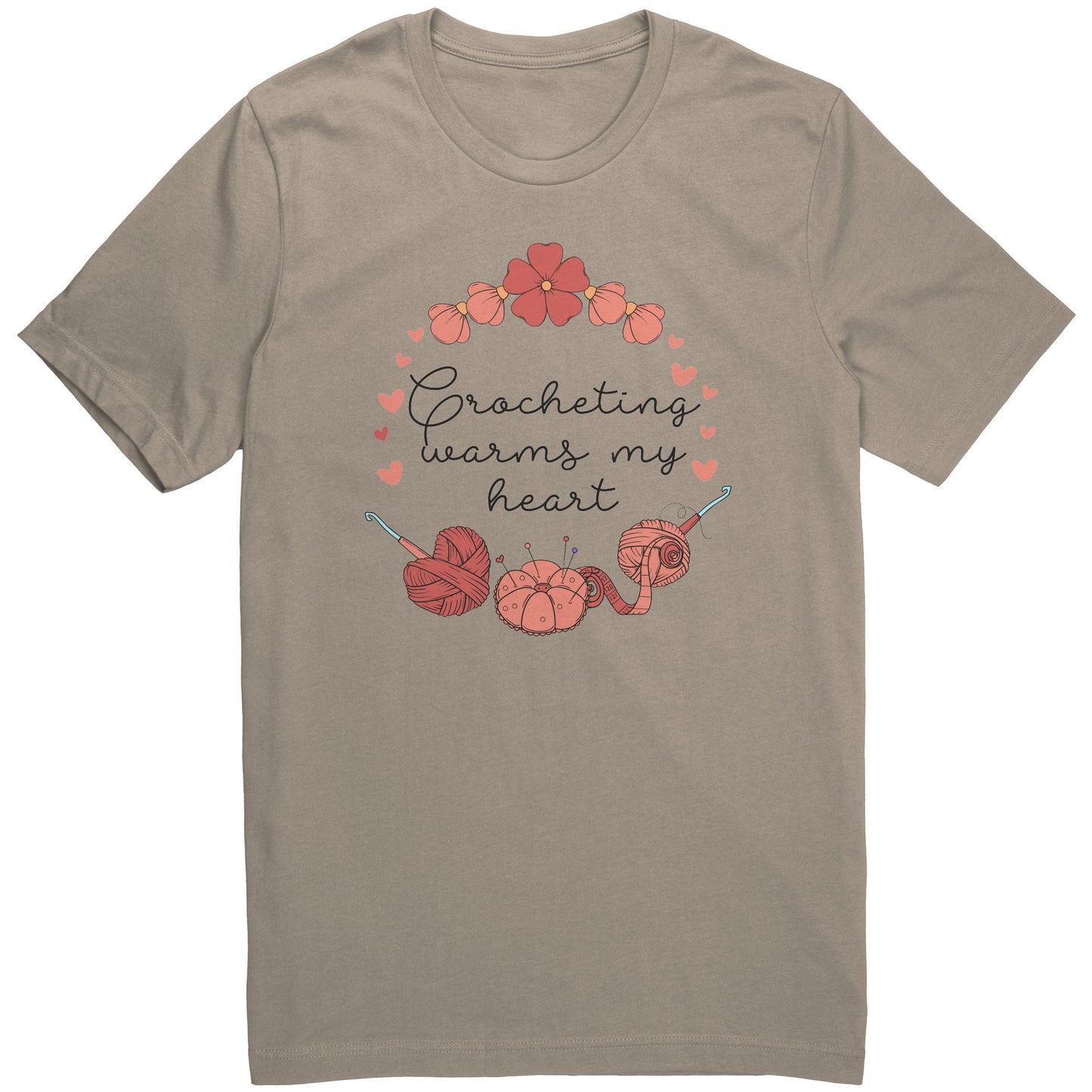 Crocheting Warms my Heart Tee