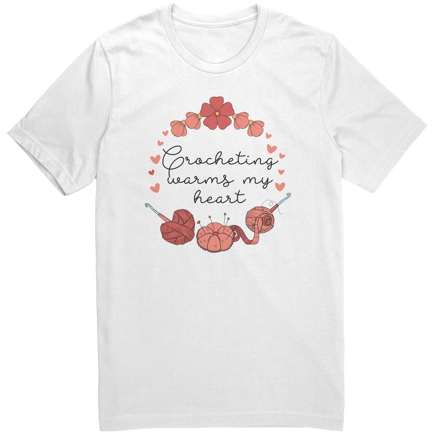 Crocheting Warms my Heart Tee