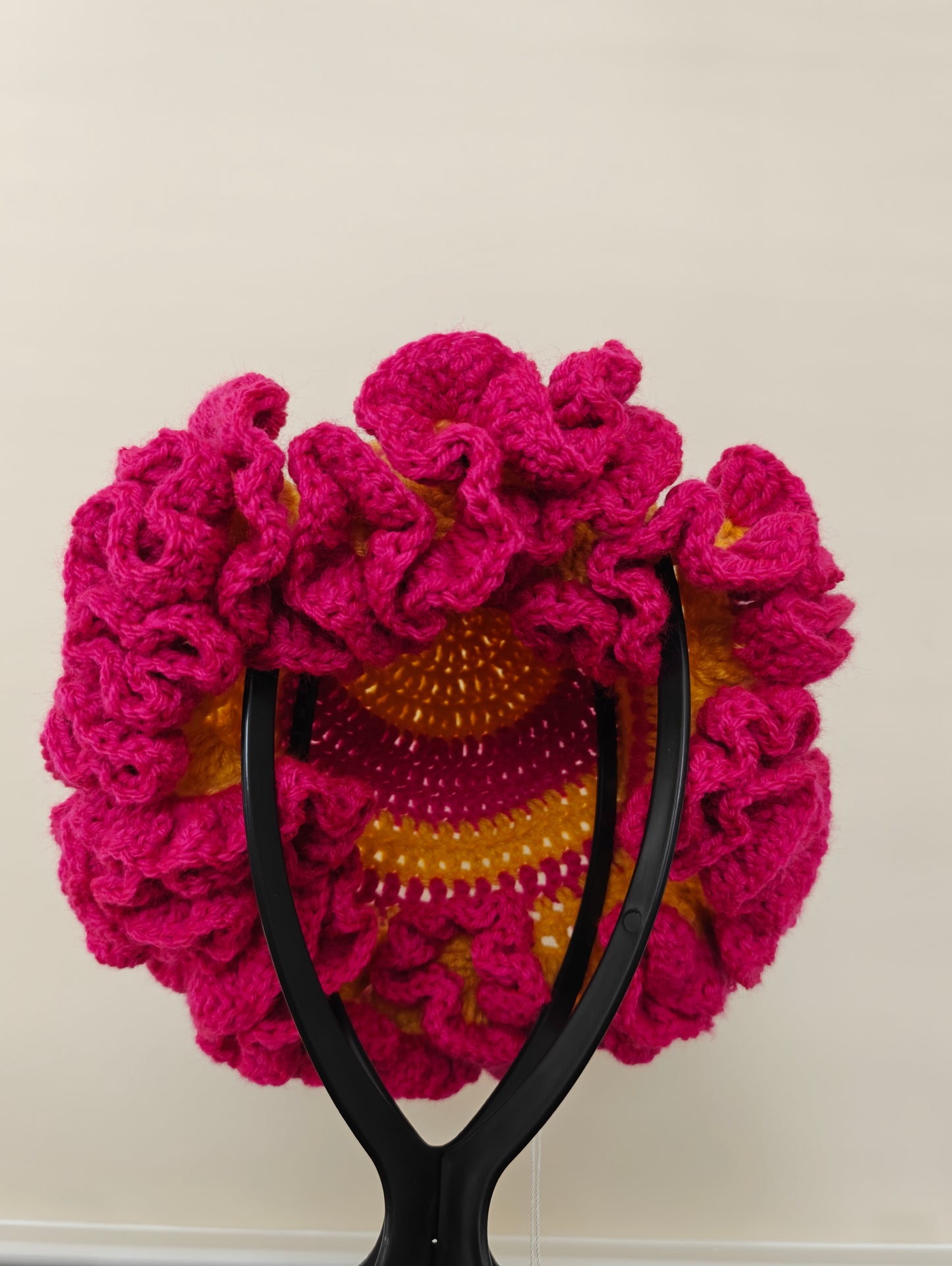 Ruffle Hat and Scarf Matching Set