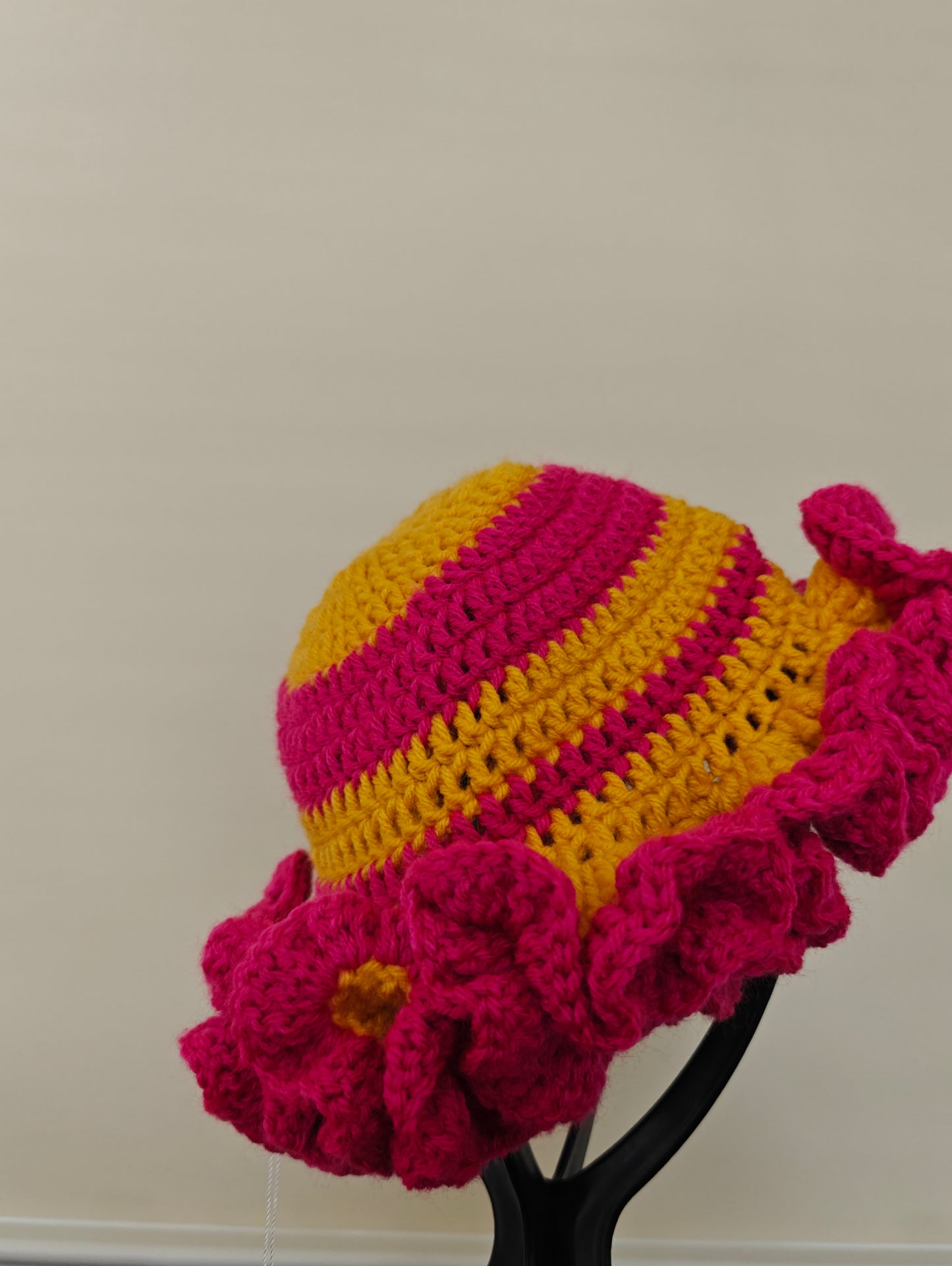 Ruffle Hat and Scarf Matching Set