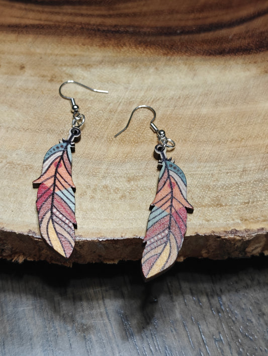 Bohemian Breeze Feather Earrings