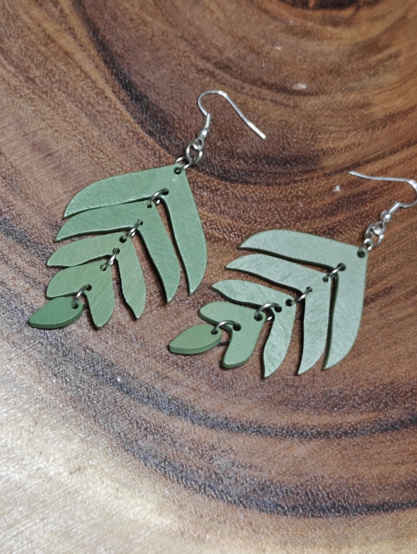 Verdant Harmony Leaf Earrings