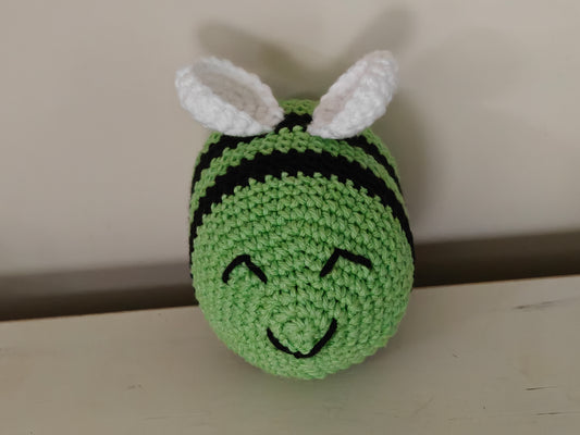 Busy Bee Crochet Amigurumi - Handmade Plush Bee Toy