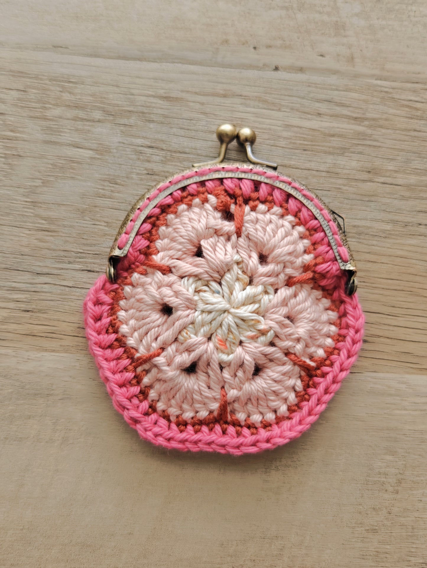 African Flower Granny Coin Pouch