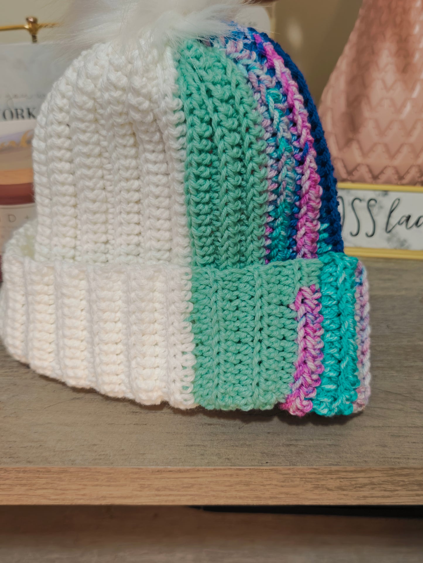 Lindor Multicolor Color Crochet Hat