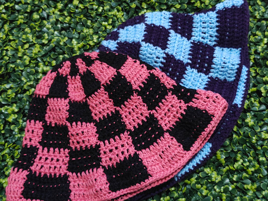 Checkered Bucket Hat