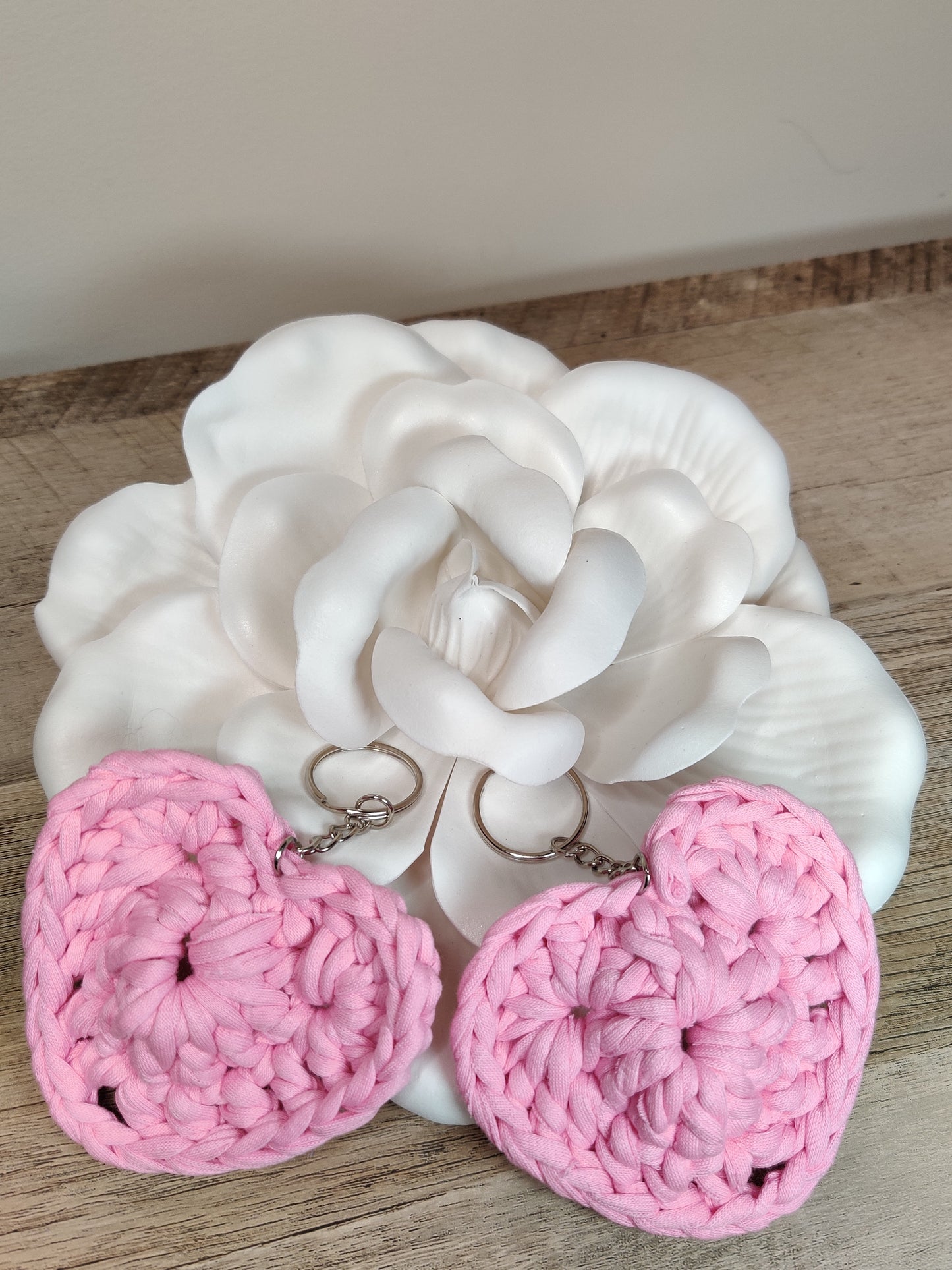 Puff Heart Keychain