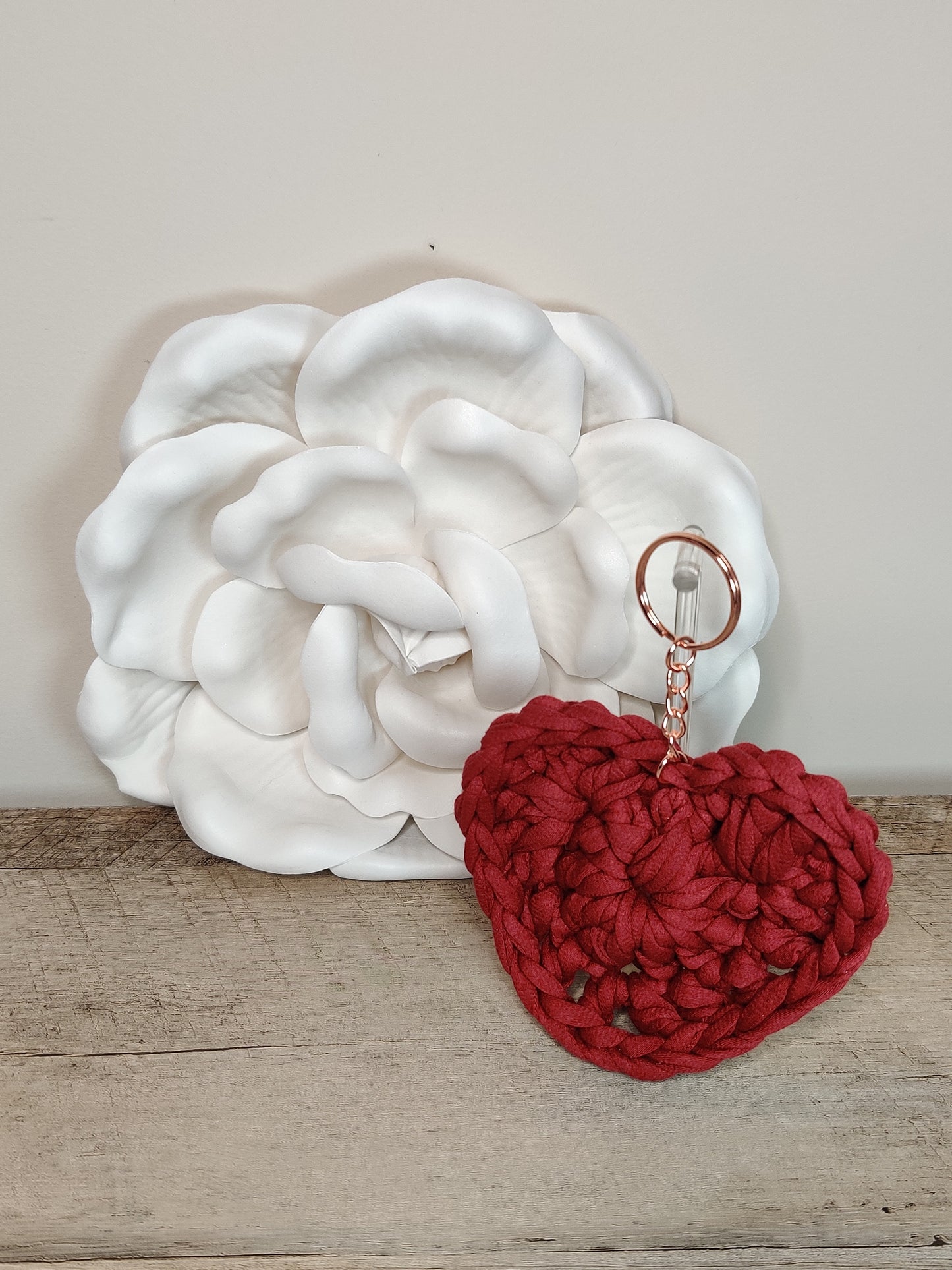 Puff Heart Keychain