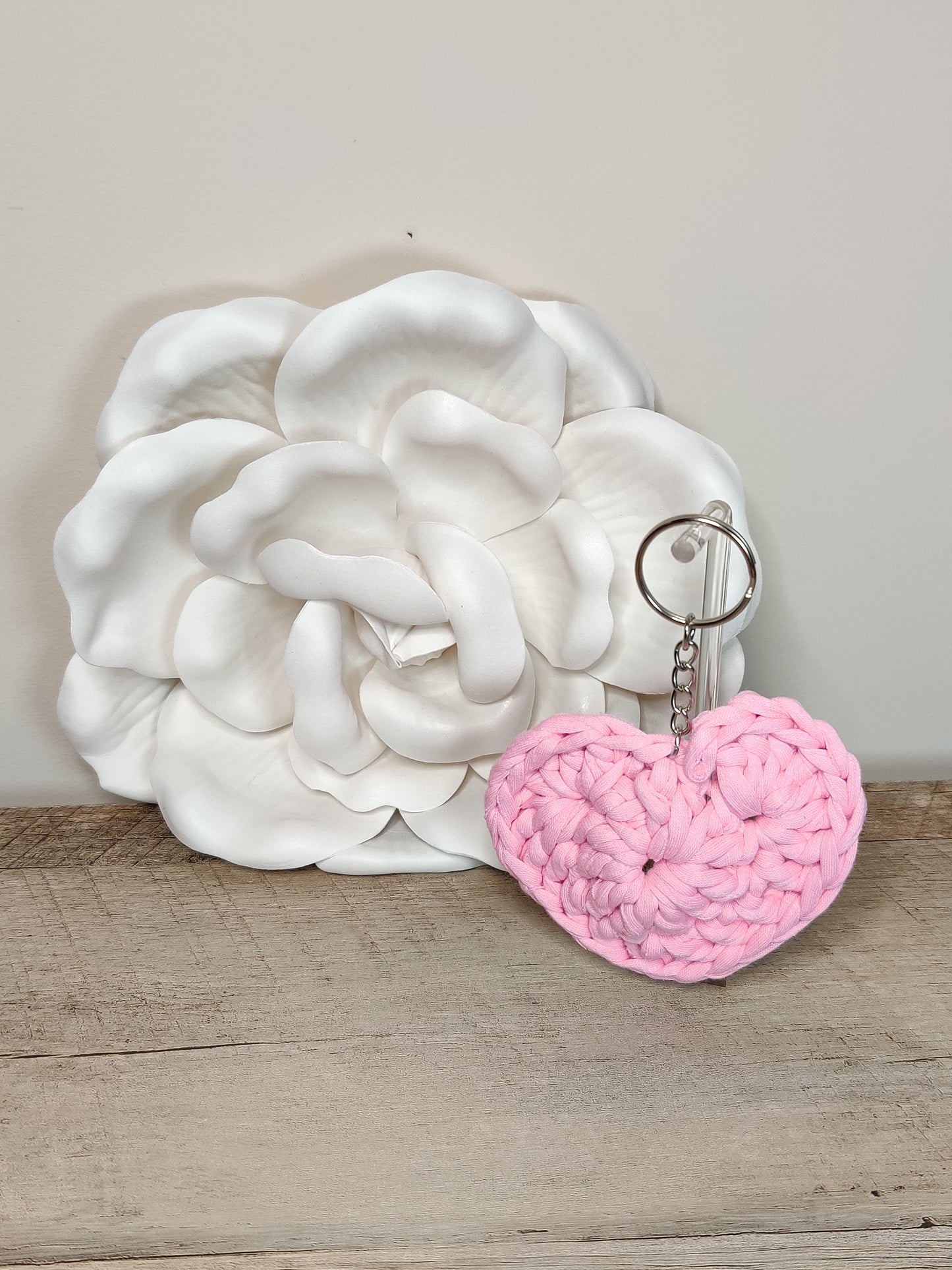 Puff Heart Keychain