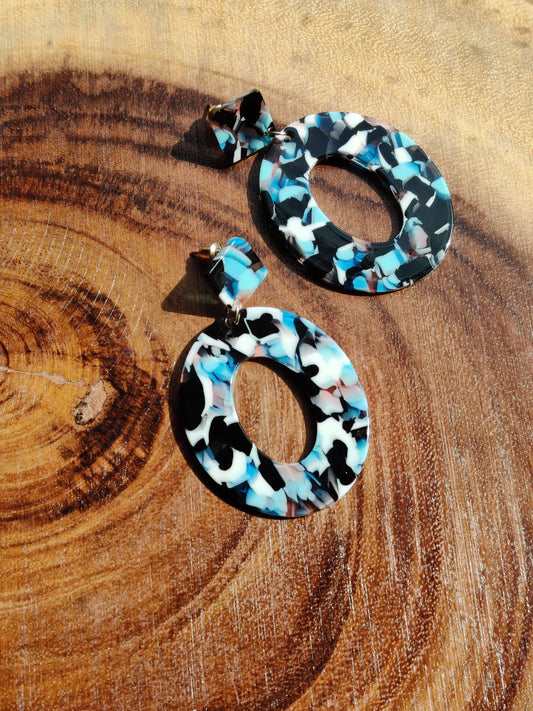 Ocean Marble Earrings