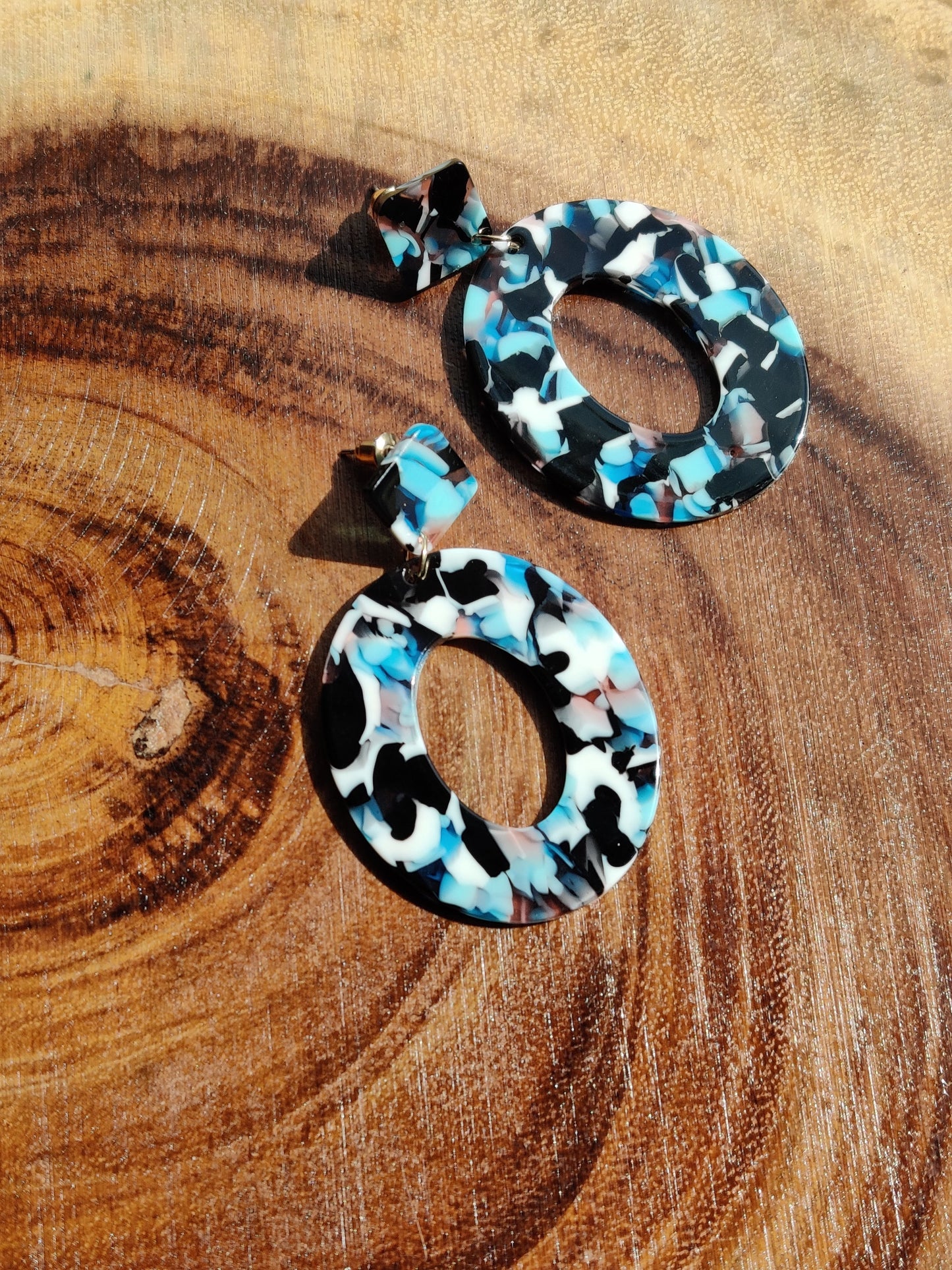 Ocean Marble Earrings