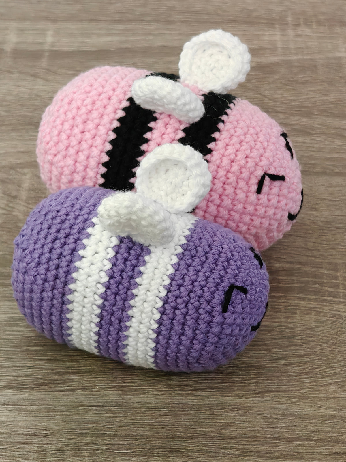 Busy Bee Crochet Amigurumi - Handmade Plush Bee Toy