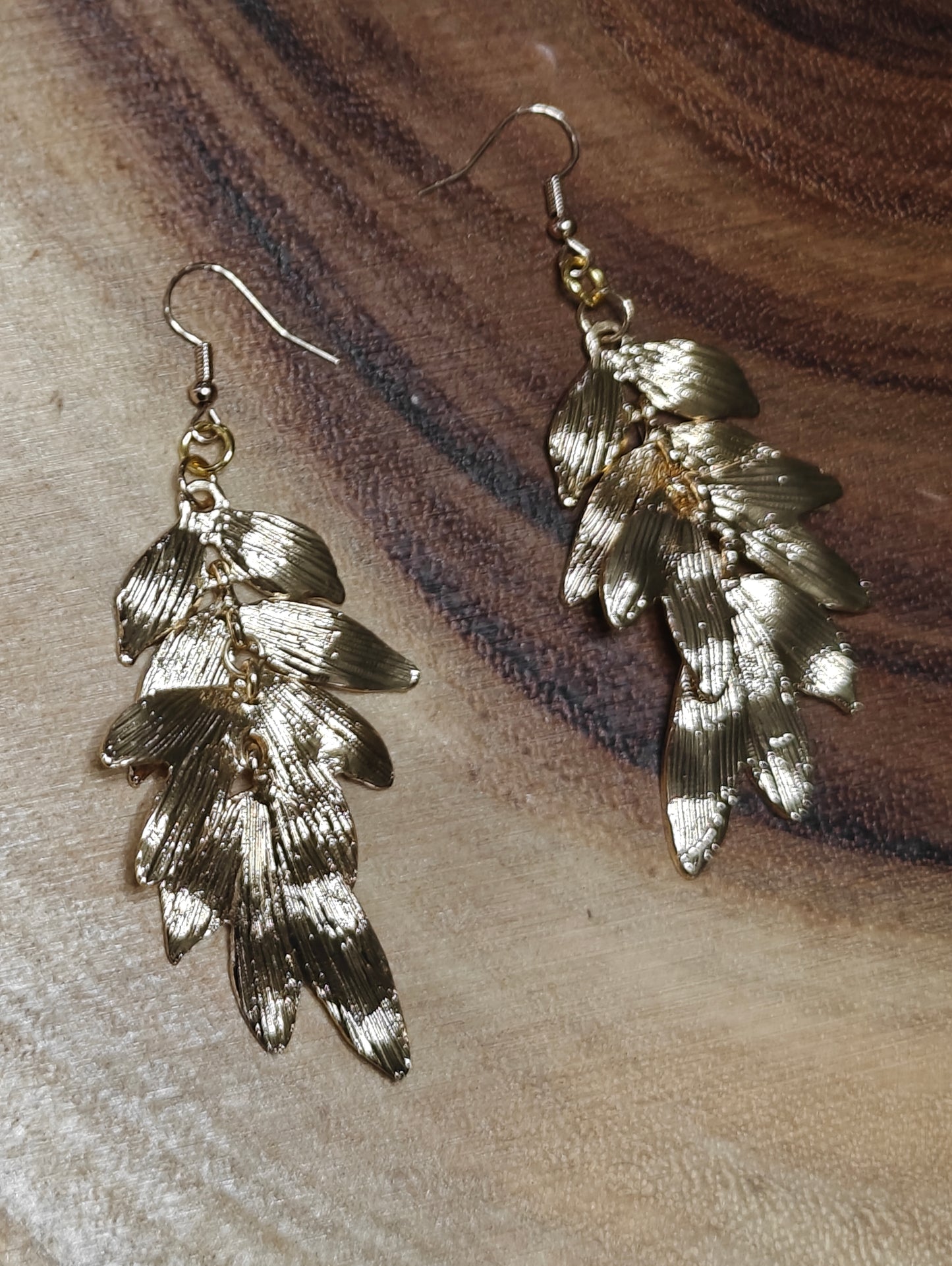 Golden Canopy Leaf Earrings