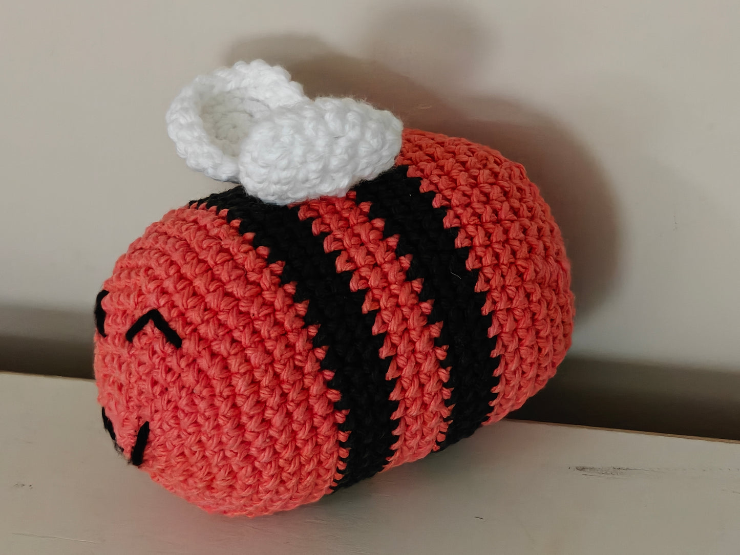 Busy Bee Crochet Amigurumi - Handmade Plush Bee Toy