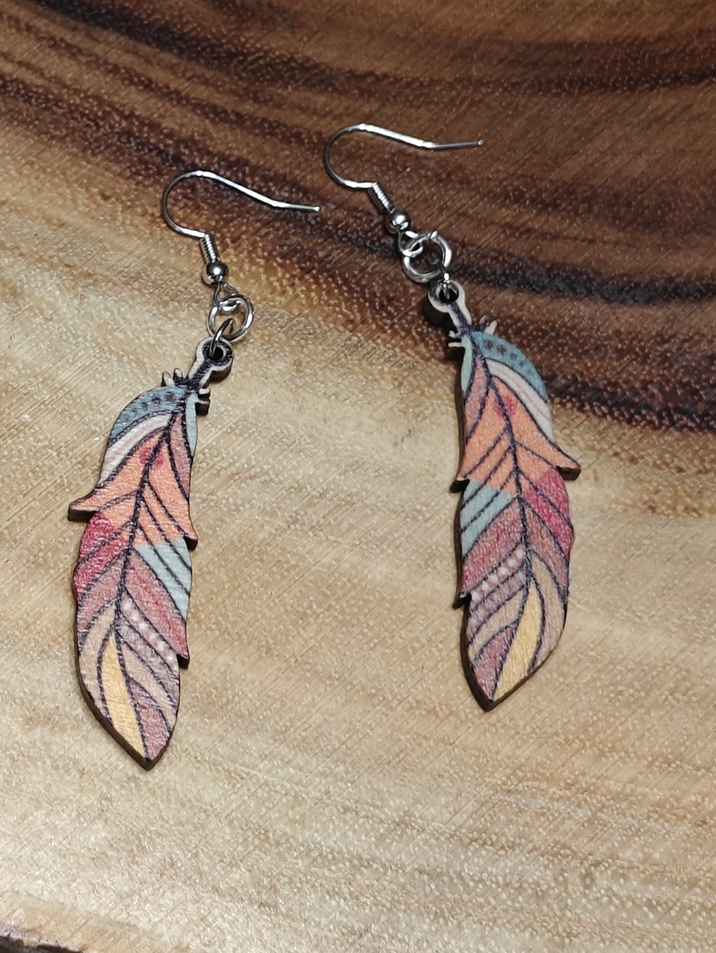 Bohemian Breeze Feather Earrings