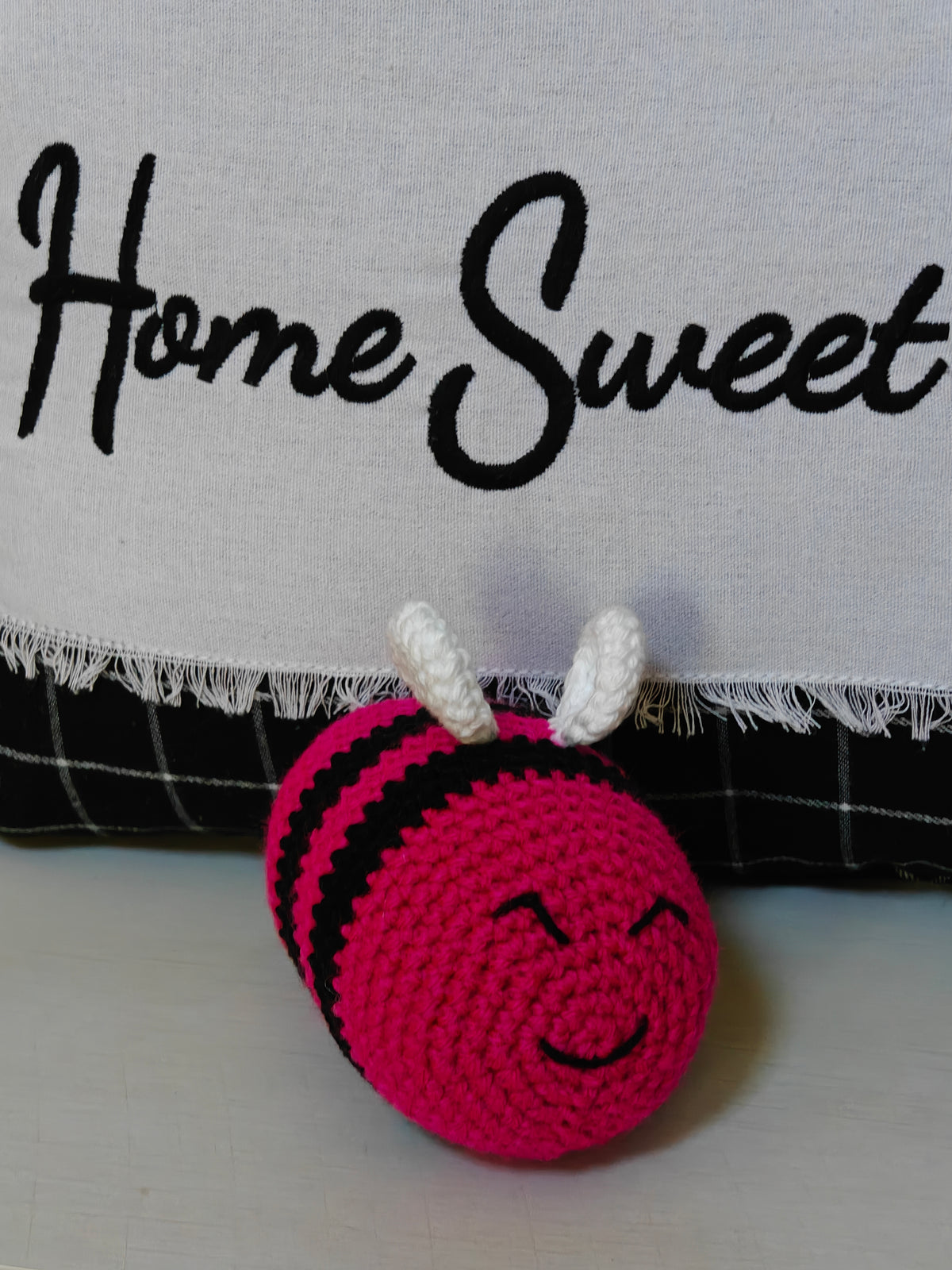 Busy Bee Crochet Amigurumi - Handmade Plush Bee Toy