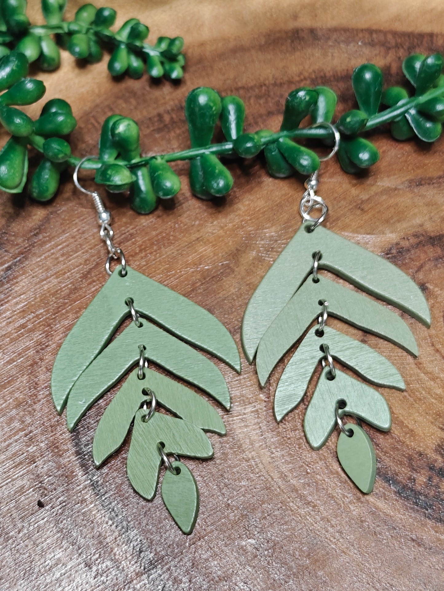 Verdant Harmony Leaf Earrings