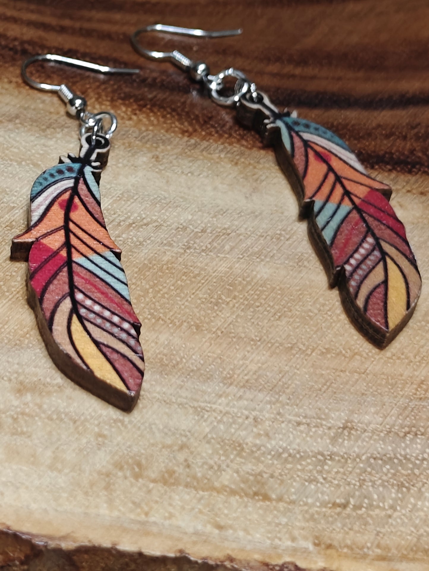 Bohemian Breeze Feather Earrings