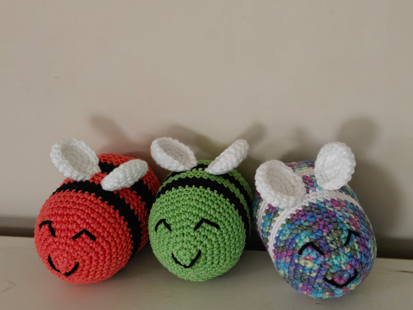 Busy Bee Crochet Amigurumi - Handmade Plush Bee Toy