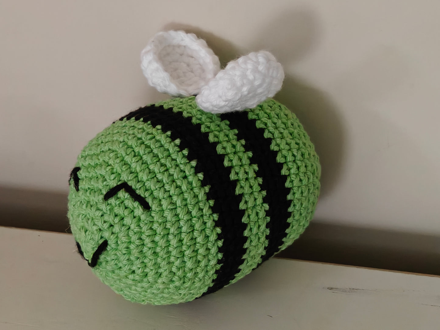 Busy Bee Crochet Amigurumi - Handmade Plush Bee Toy